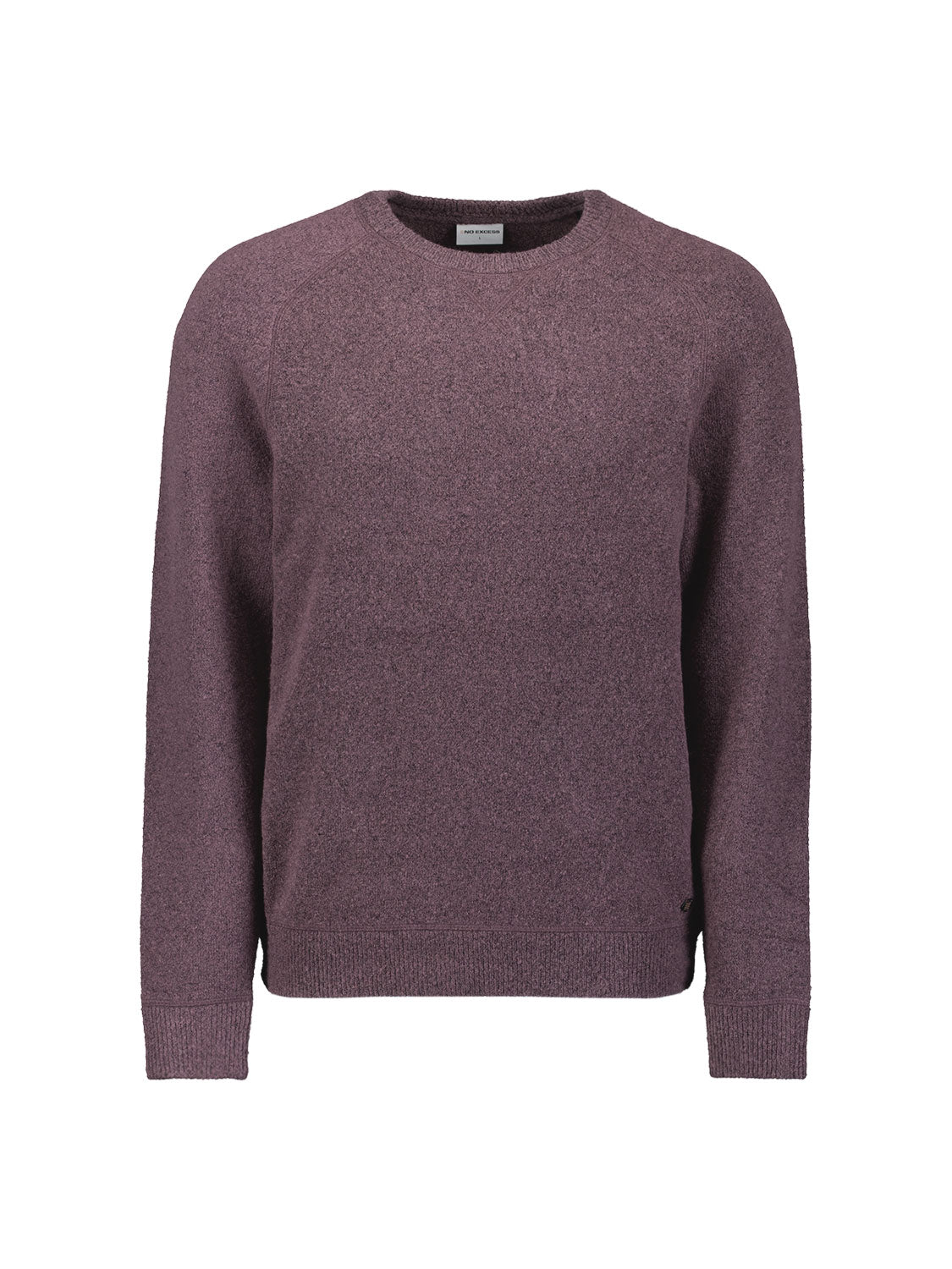 Melange wool jumper | Dark Wine