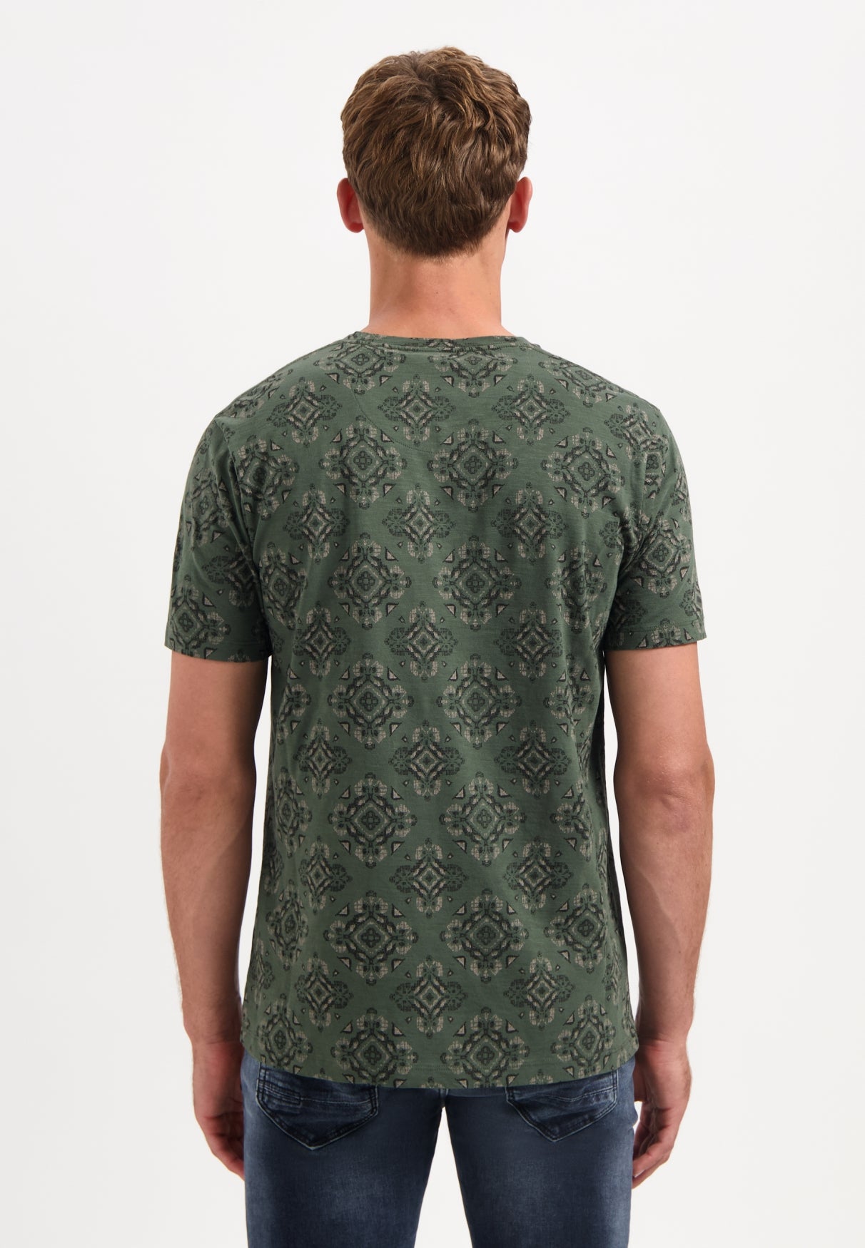Bedrucktes T-shirt | Dunkelgrün