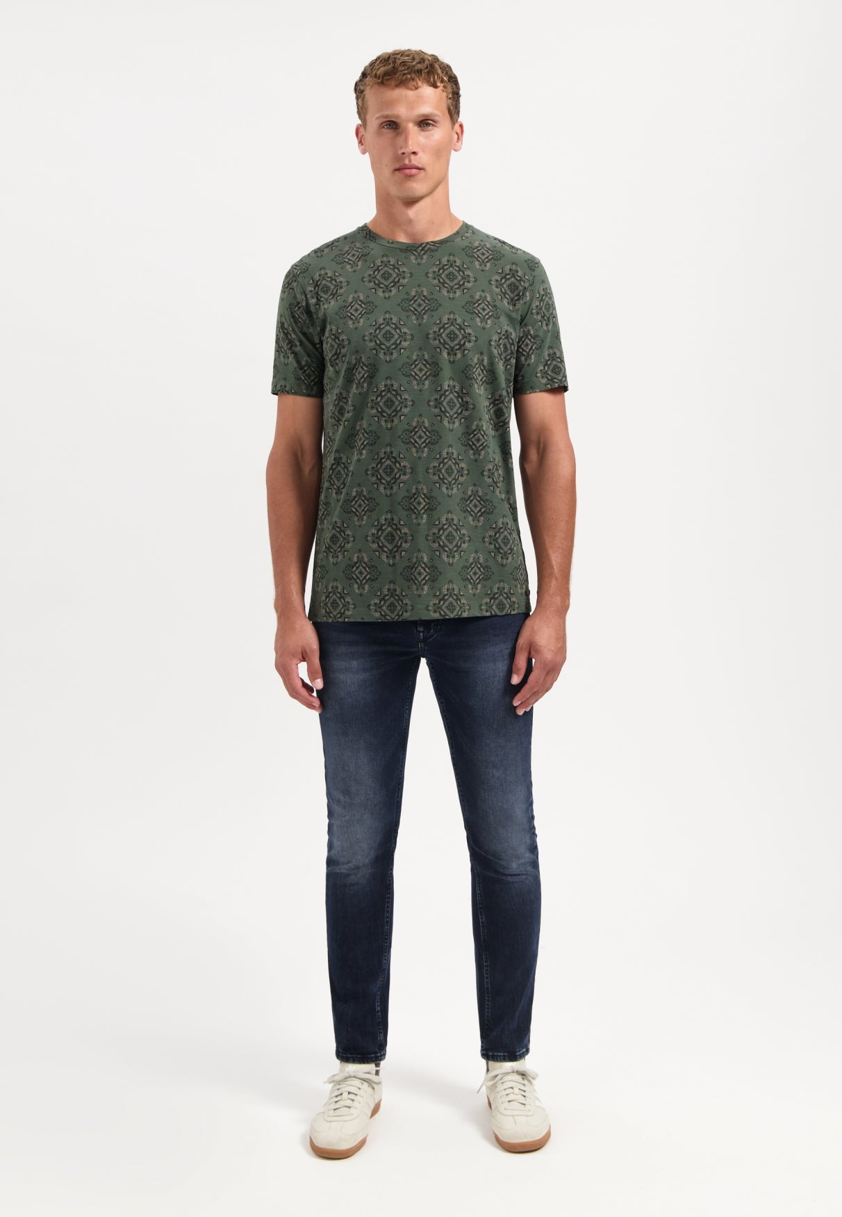Bedrucktes T-shirt | Dunkelgrün