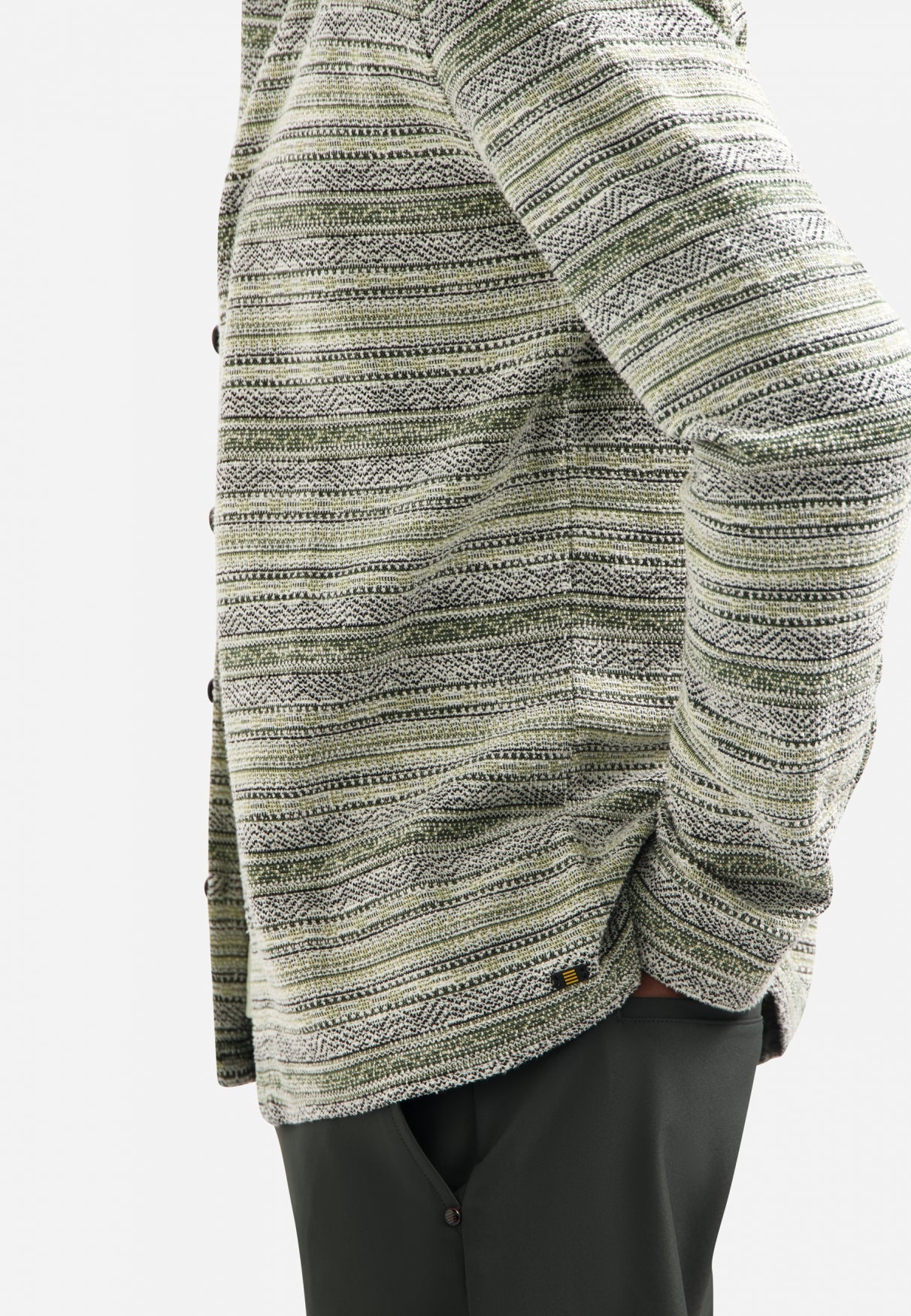 Knitted overshirt | Dark Green