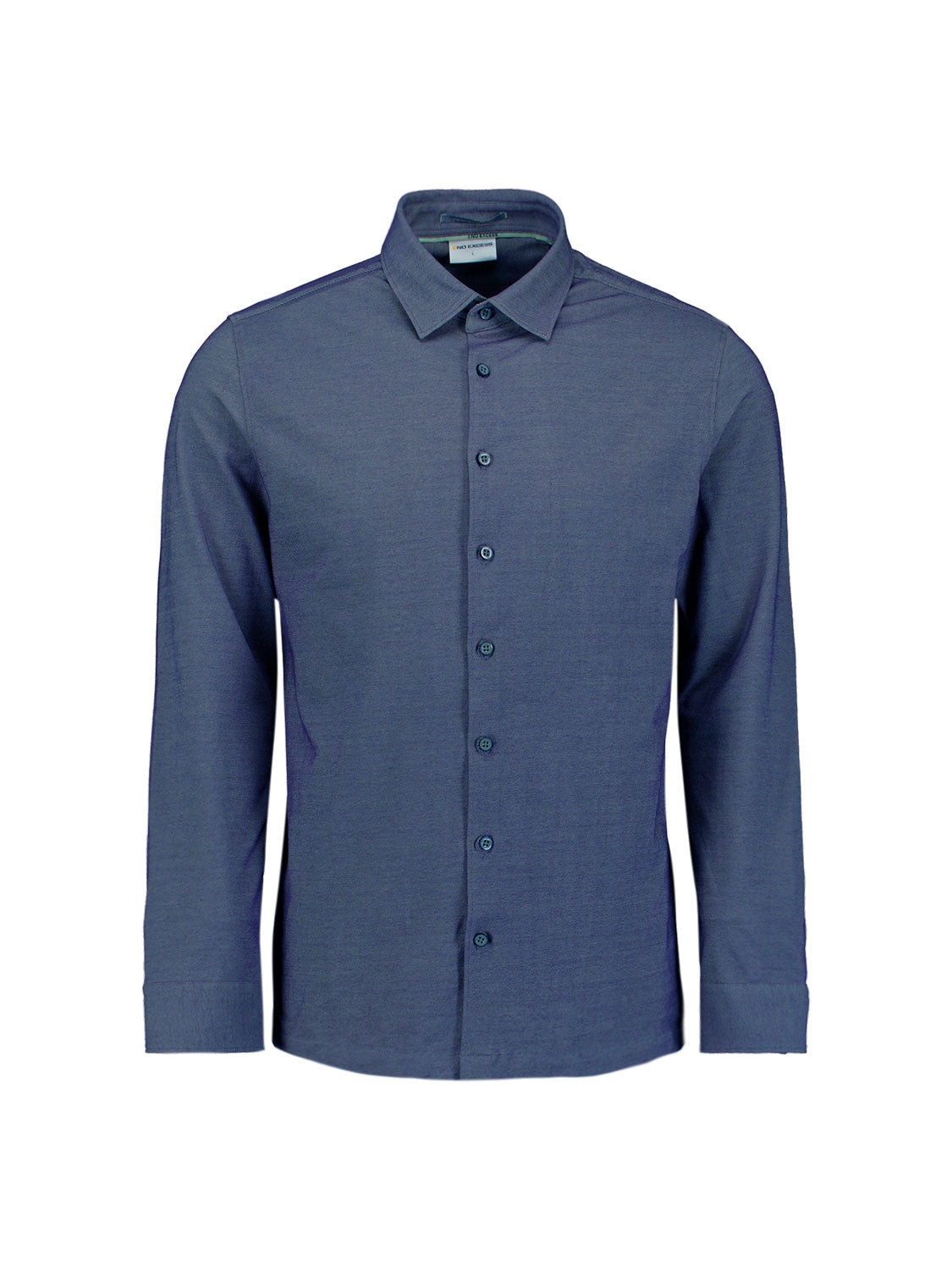 Melange jersey shirt | Washed Blue