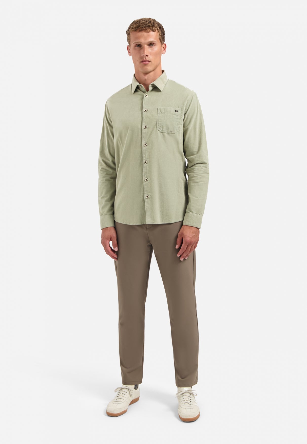 Corduroy shirt | Light Moss