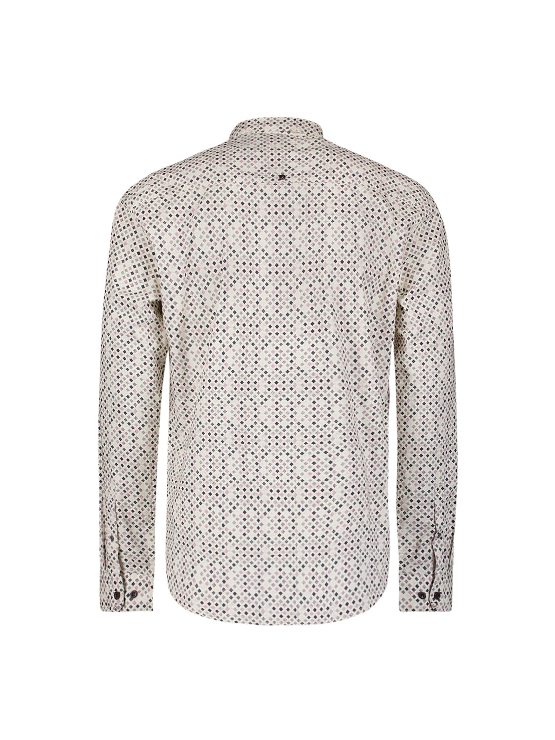 Printed stretch shirt | Mauve