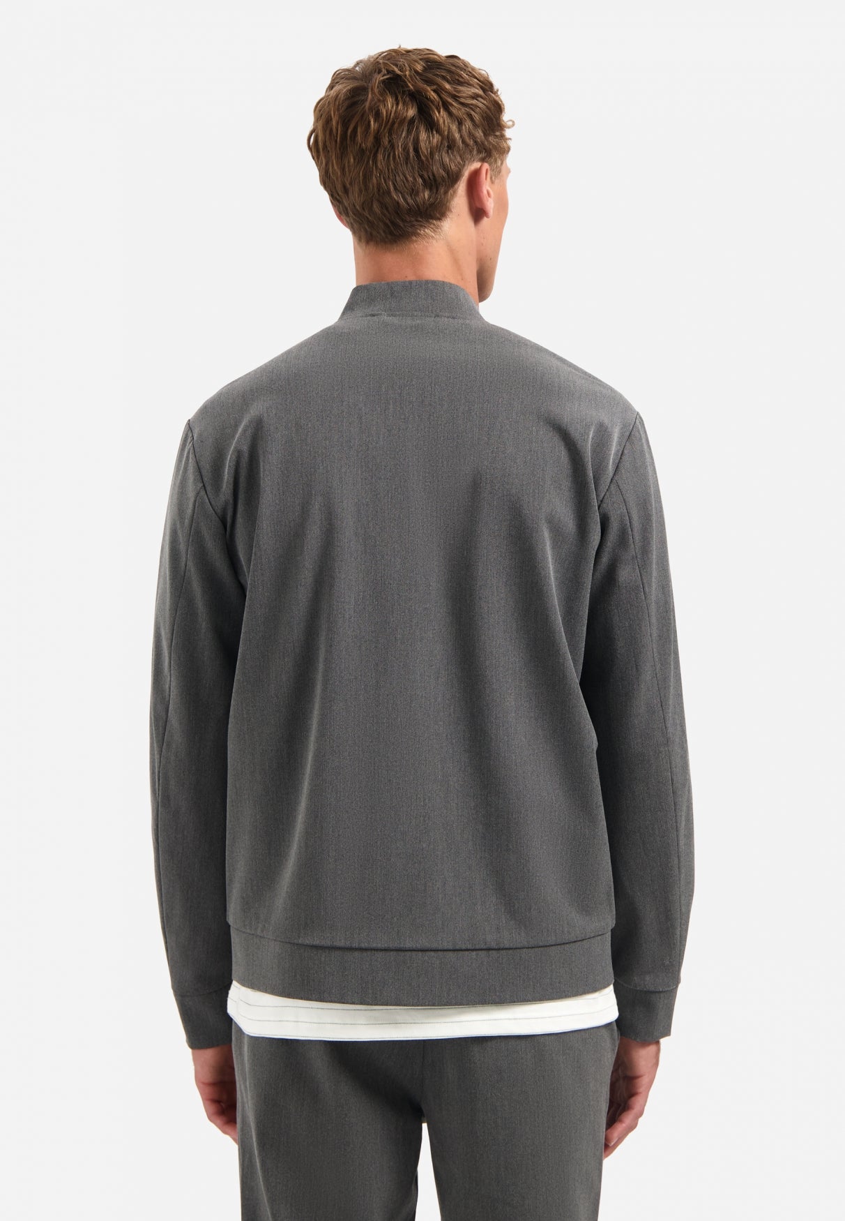 Lightweight melange cardigan | Grey Melange