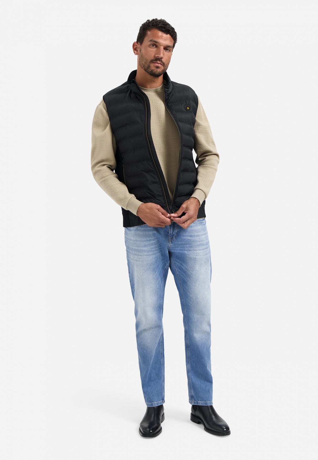 Padded bodywarmer | Black
