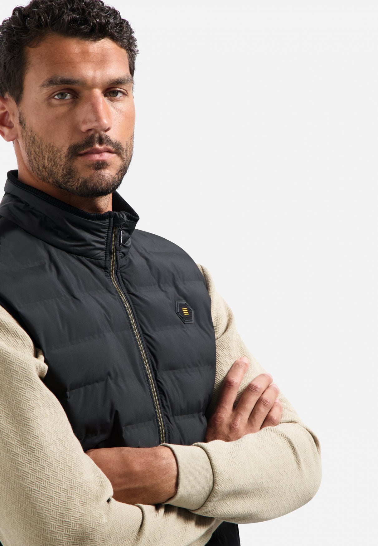 Padded bodywarmer | Black