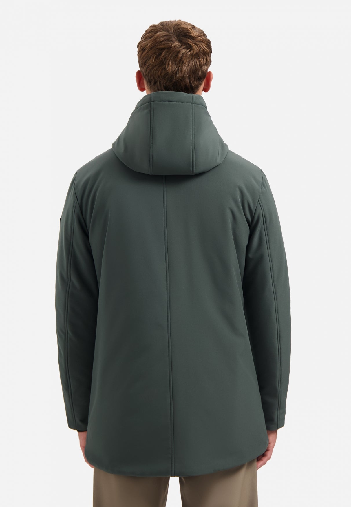 Softshell parka | Dark Steel