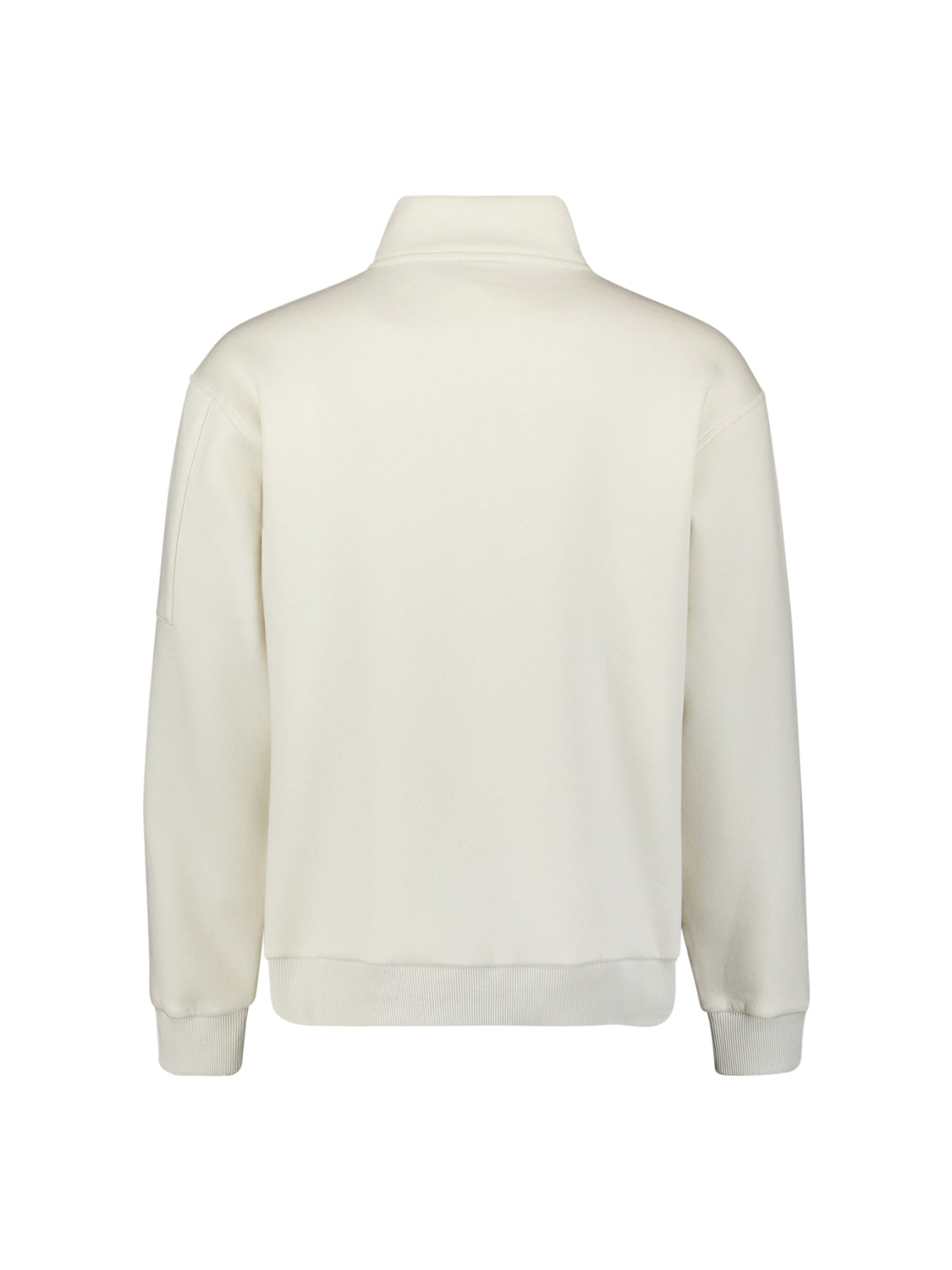 Sweater mit halbem Reißverschluss | Chalk