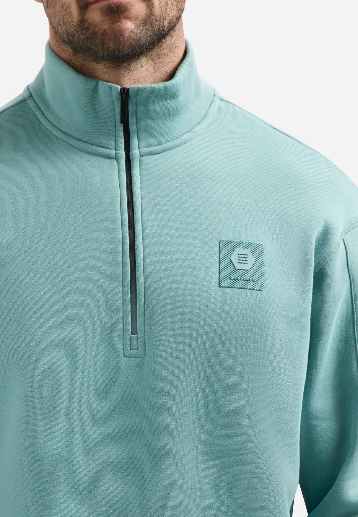 Sweater mit halbem Reißverschluss | Seablue