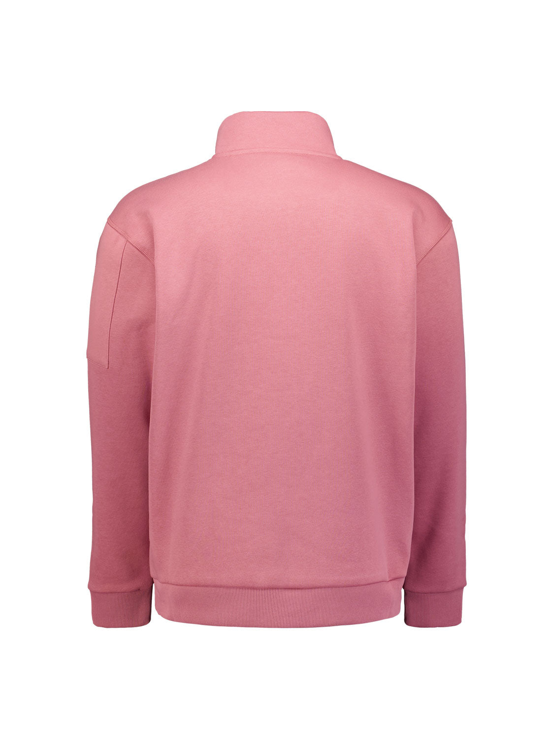 Sweater mit halbem Reißverschluss | Old Pink