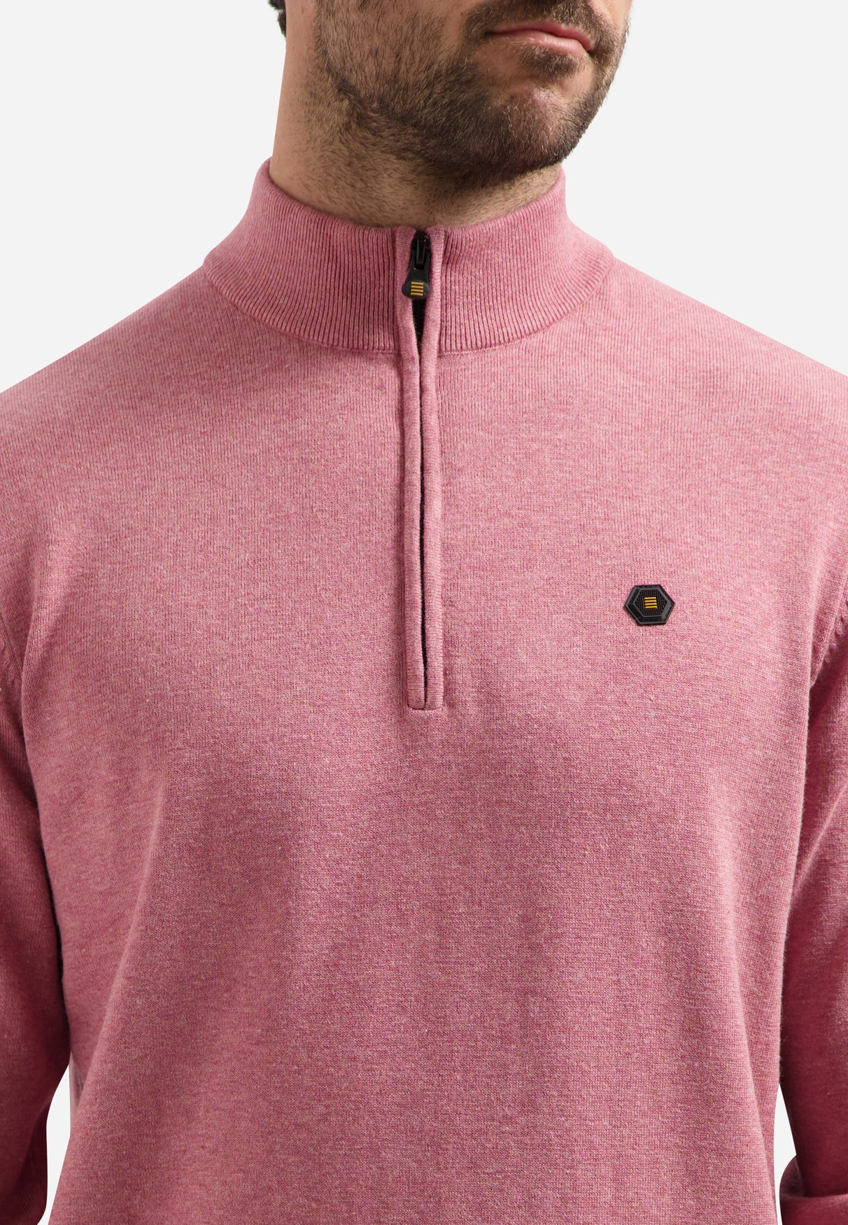 High neck jumper | Old Pink