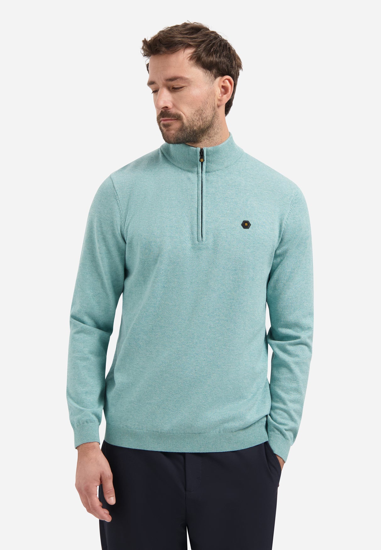 High neck jumper | Arctic Blue
