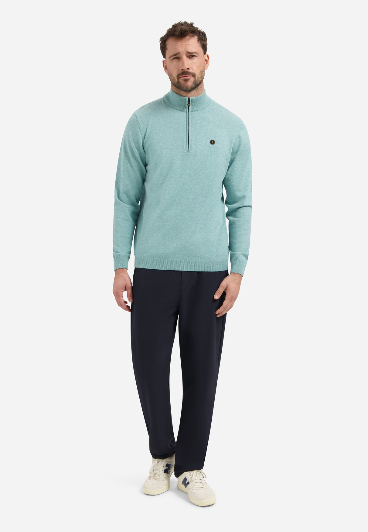High neck jumper | Arctic Blue