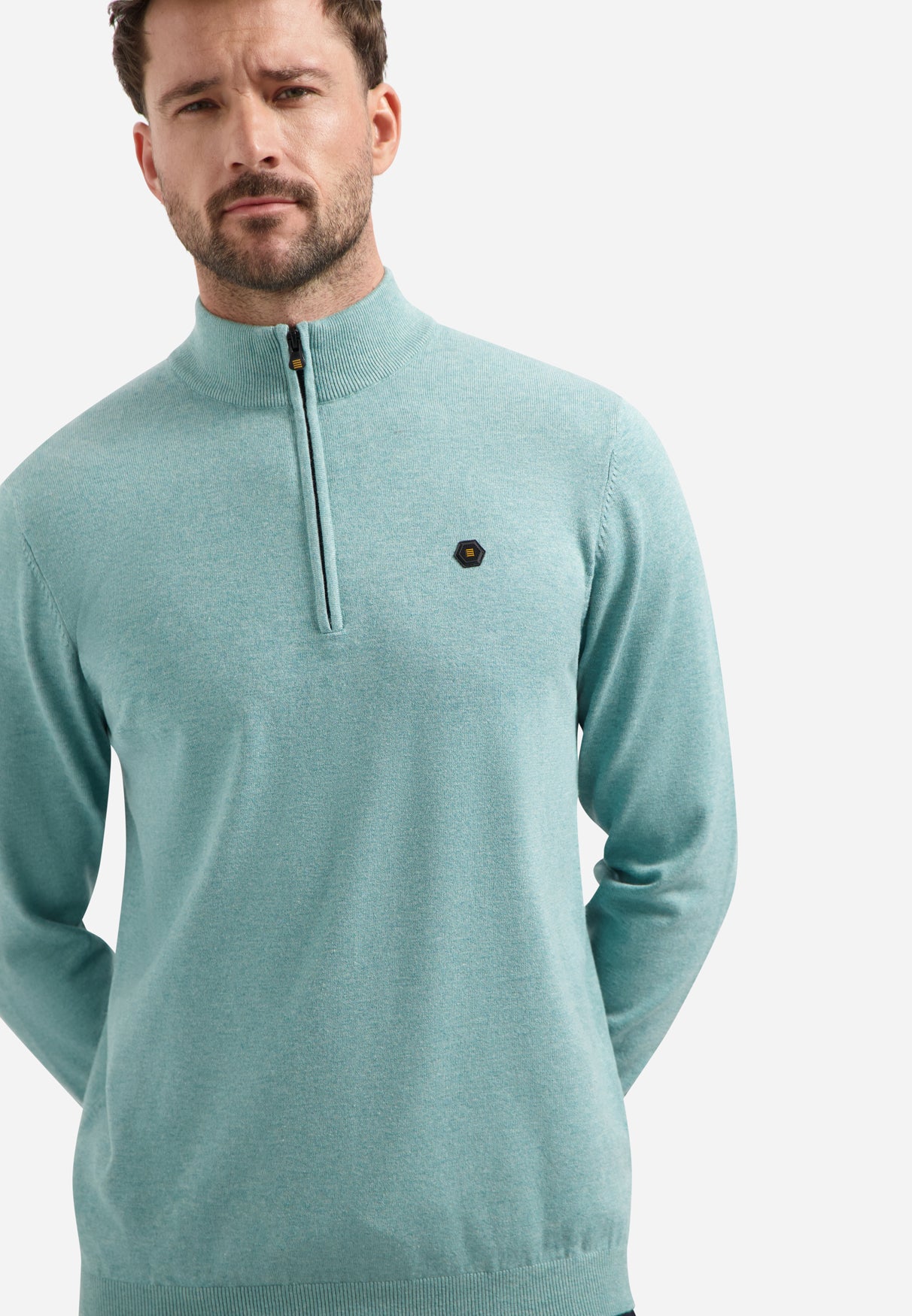 High neck jumper | Arctic Blue