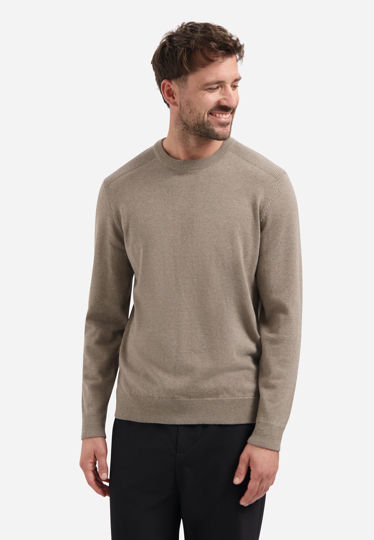 Melange jumper | Clay