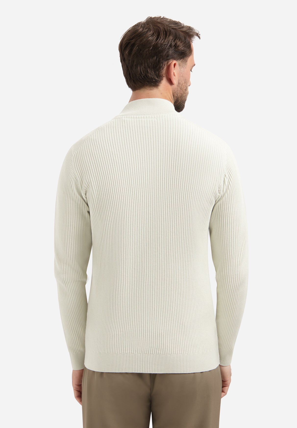 Knitted cardigan | Chalk