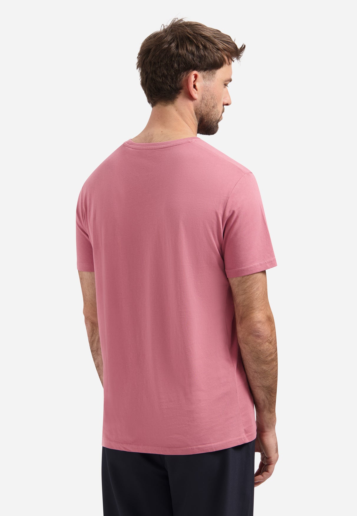 T-Shirt mit Rundhalsausschnitt  | Old Pink
