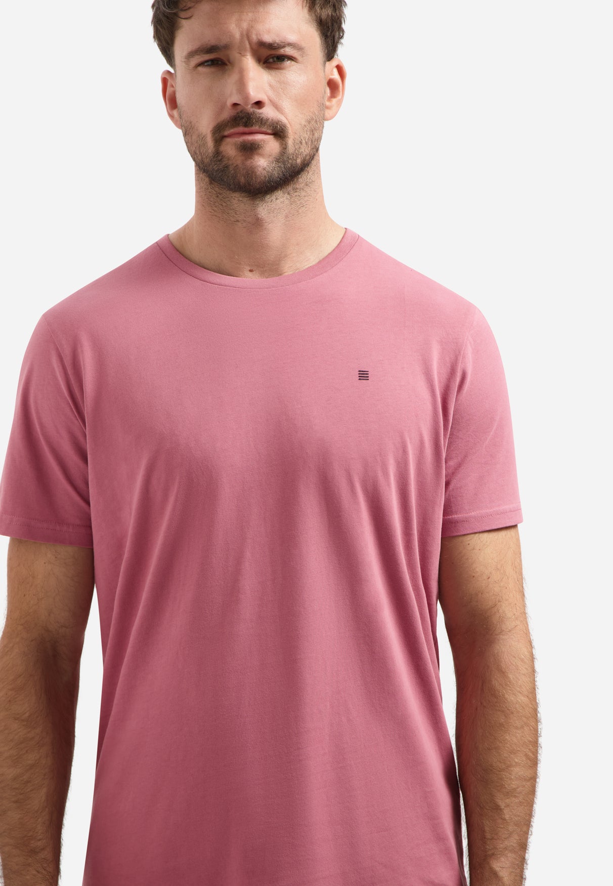 T-Shirt mit Rundhalsausschnitt  | Old Pink