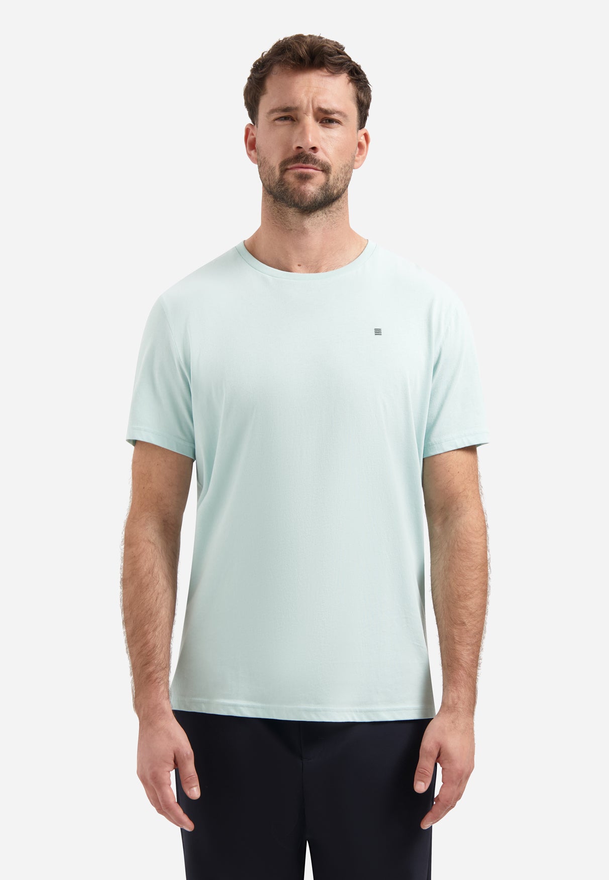 T-Shirt mit Rundhalsausschnitt  | Arctic Blue