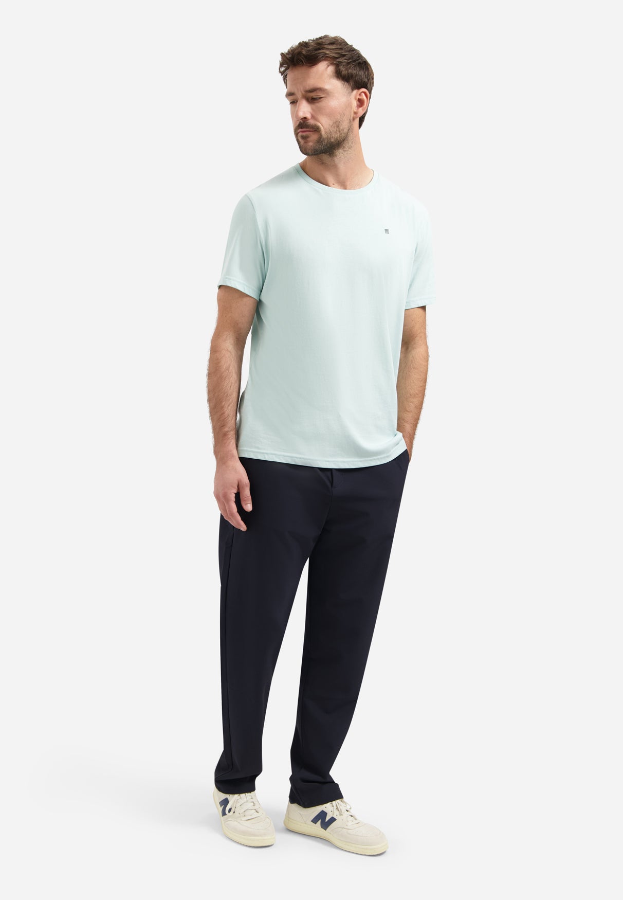 T-Shirt mit Rundhalsausschnitt  | Arctic Blue