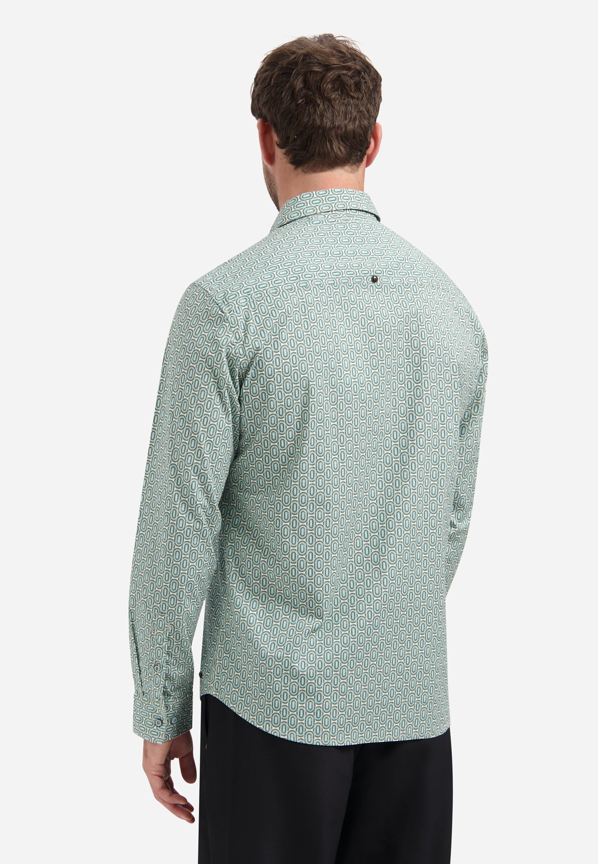 Hemd mit Allover-Print | Seablue