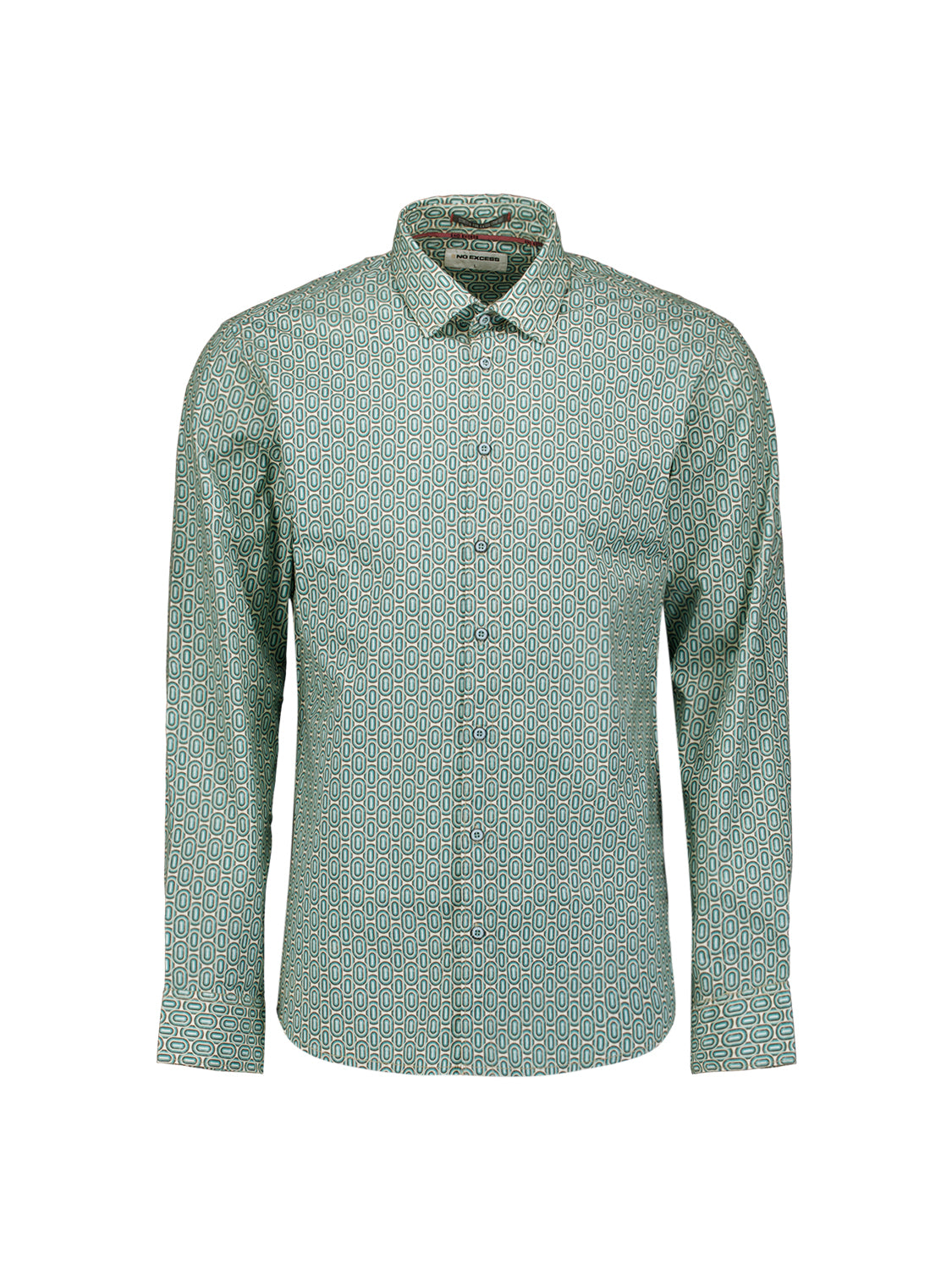 Hemd mit Allover-Print | Seablue