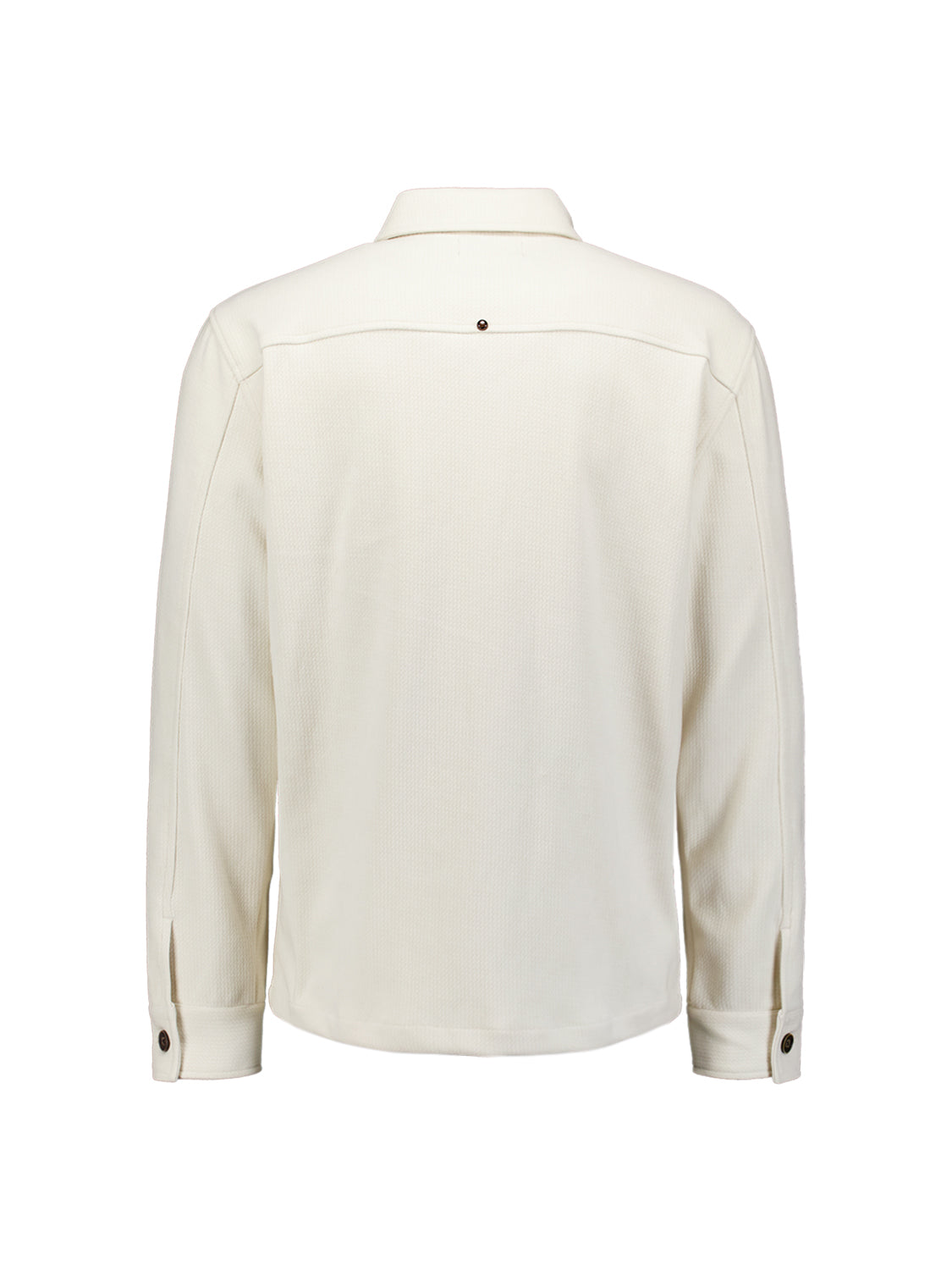Sweat-Overshirt mit Struktur | Chalk