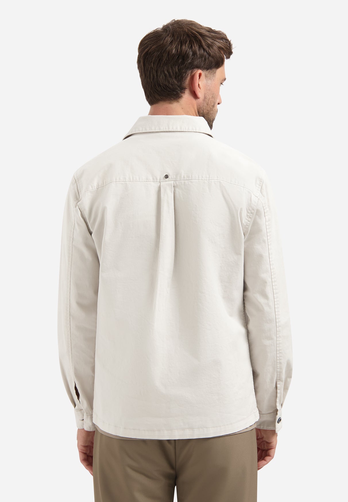 Stretch-Overshirt | Chalk