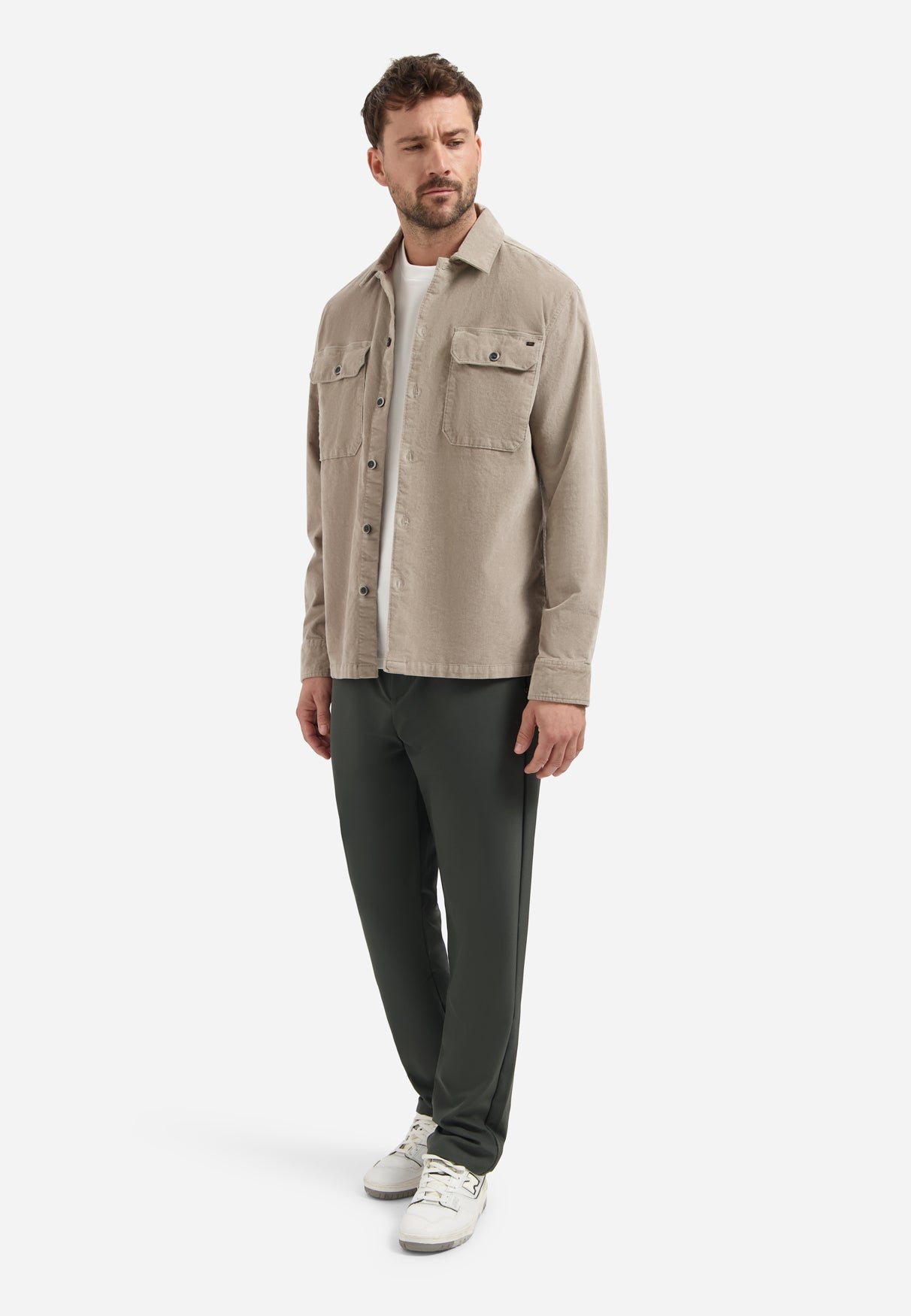 Twill Overshirt | Clay