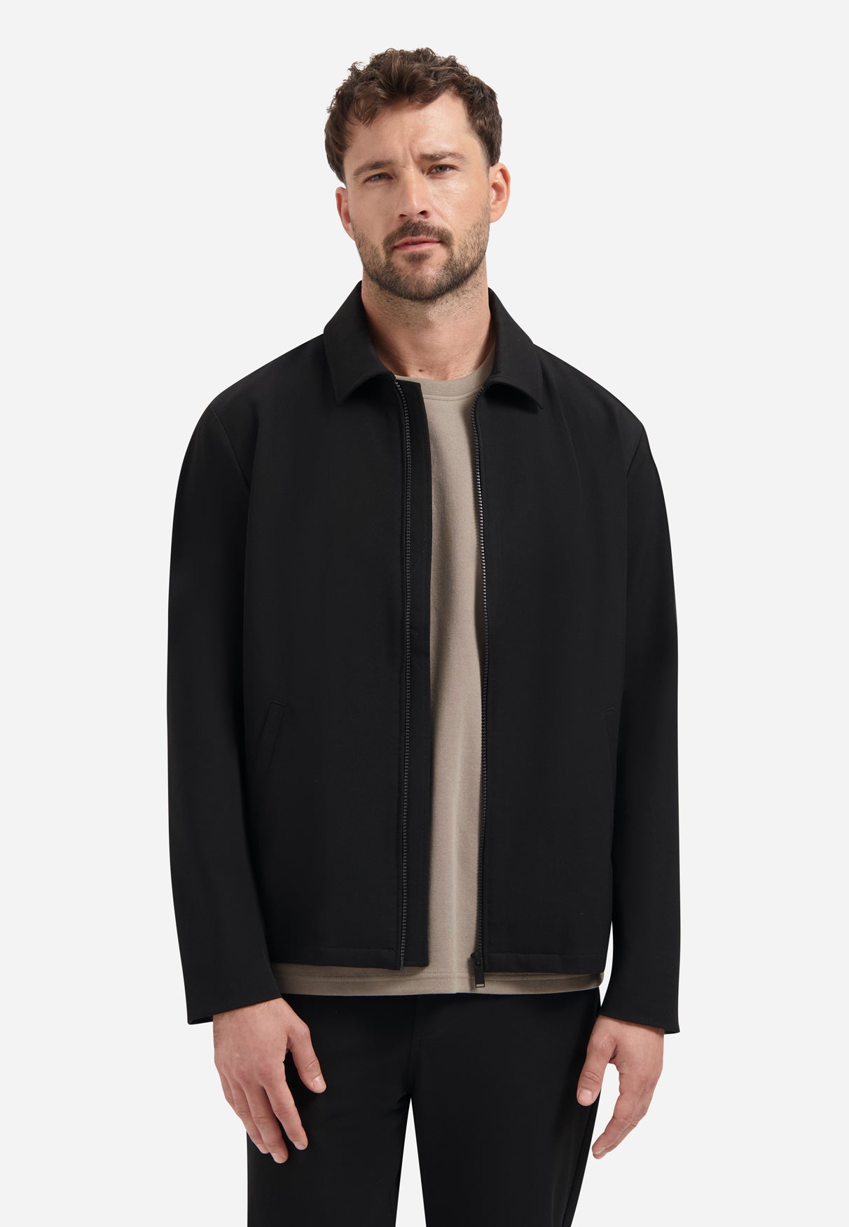 Leichte Zip-Jacke | Black