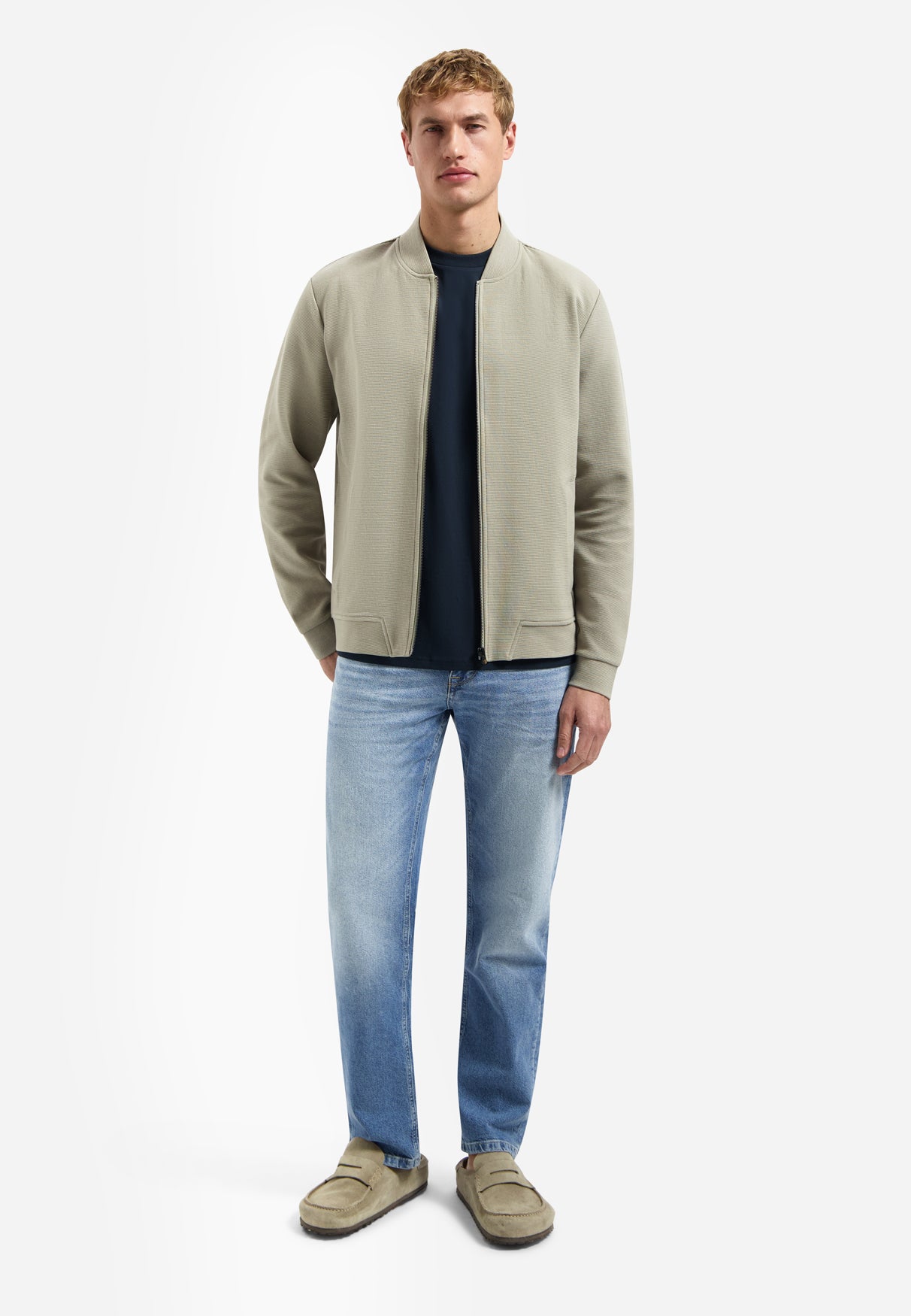 Strukturiertes Sweatshirt | Taupe