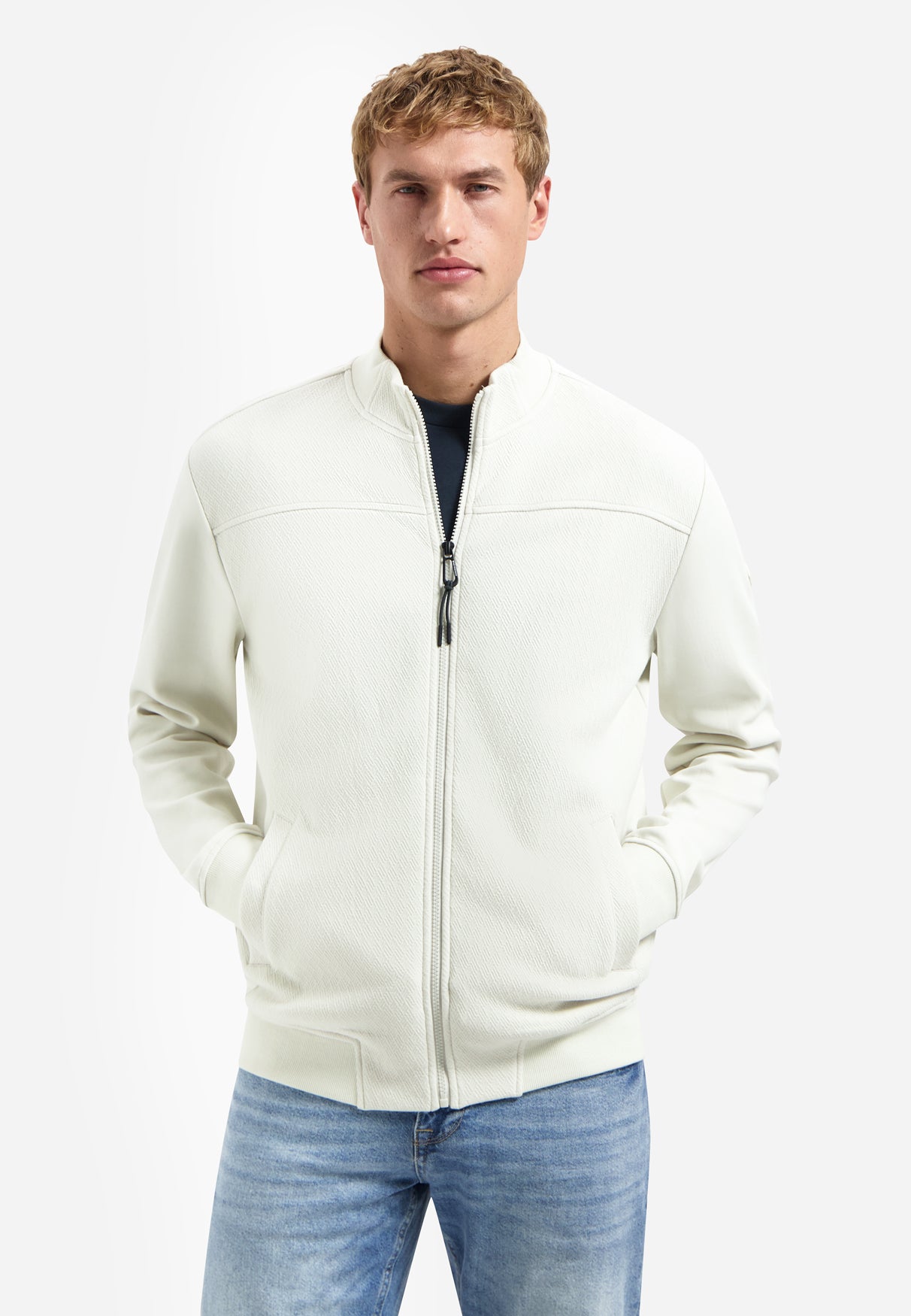 Sweatjacke mit gemischten Strukturen | Kit