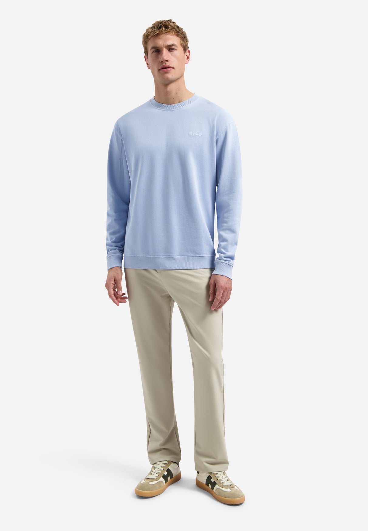 Pullover mit Garment-Dyeing-Verfahren | Blue