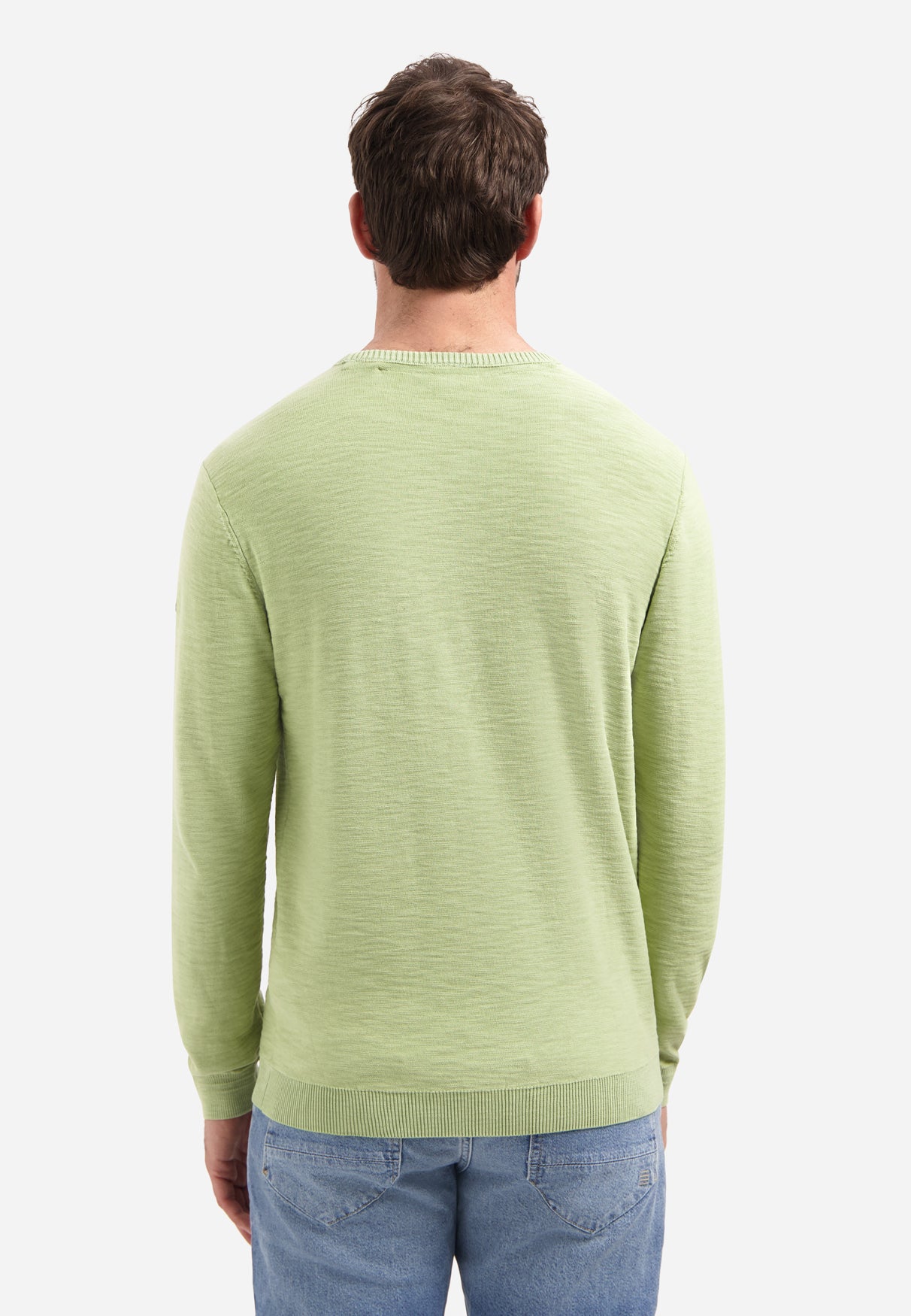 Feinstrick-Pullover | Green