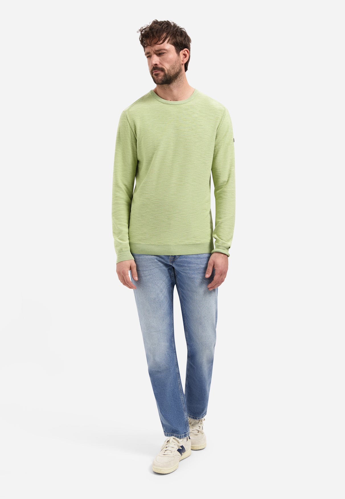 Feinstrick-Pullover | Green