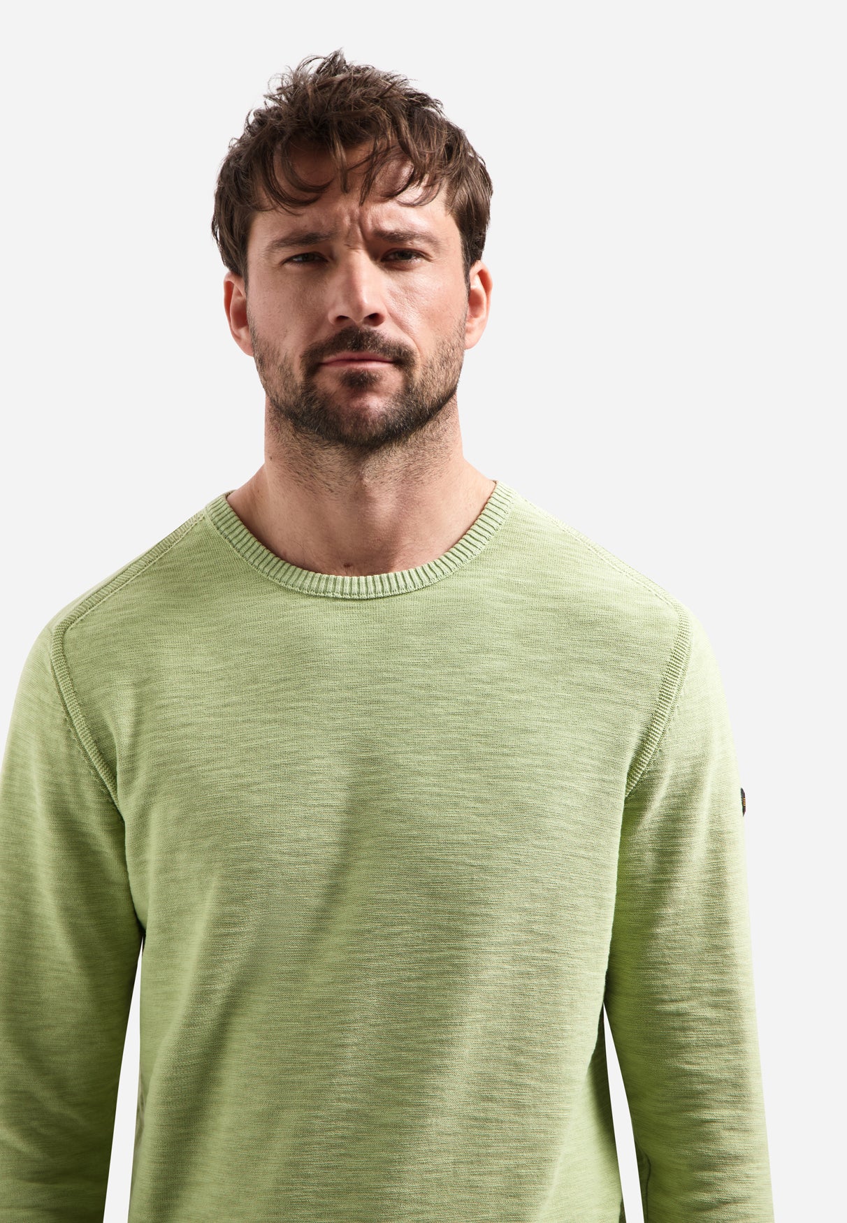 Feinstrick-Pullover | Green