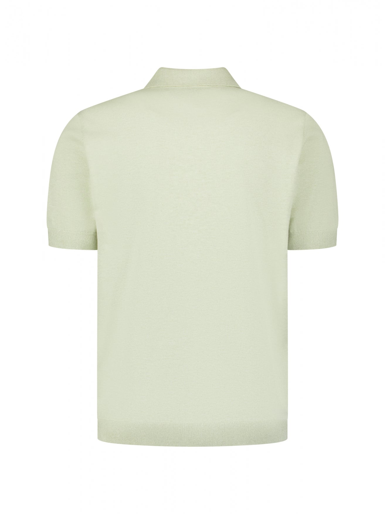 Poloshirt aus Strick mit V-Ausschnitt | Green