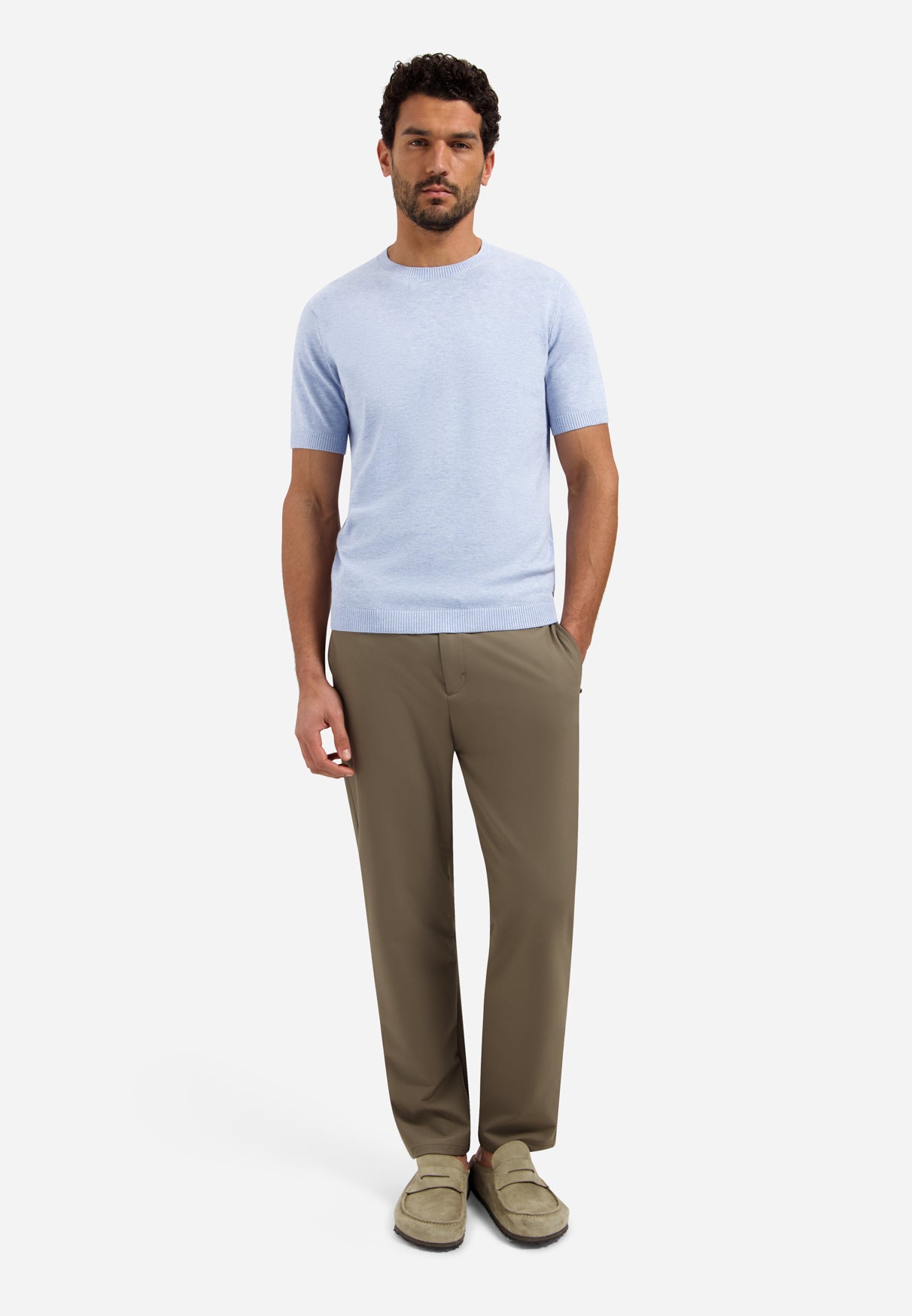 Strick-T-Shirt | Blue