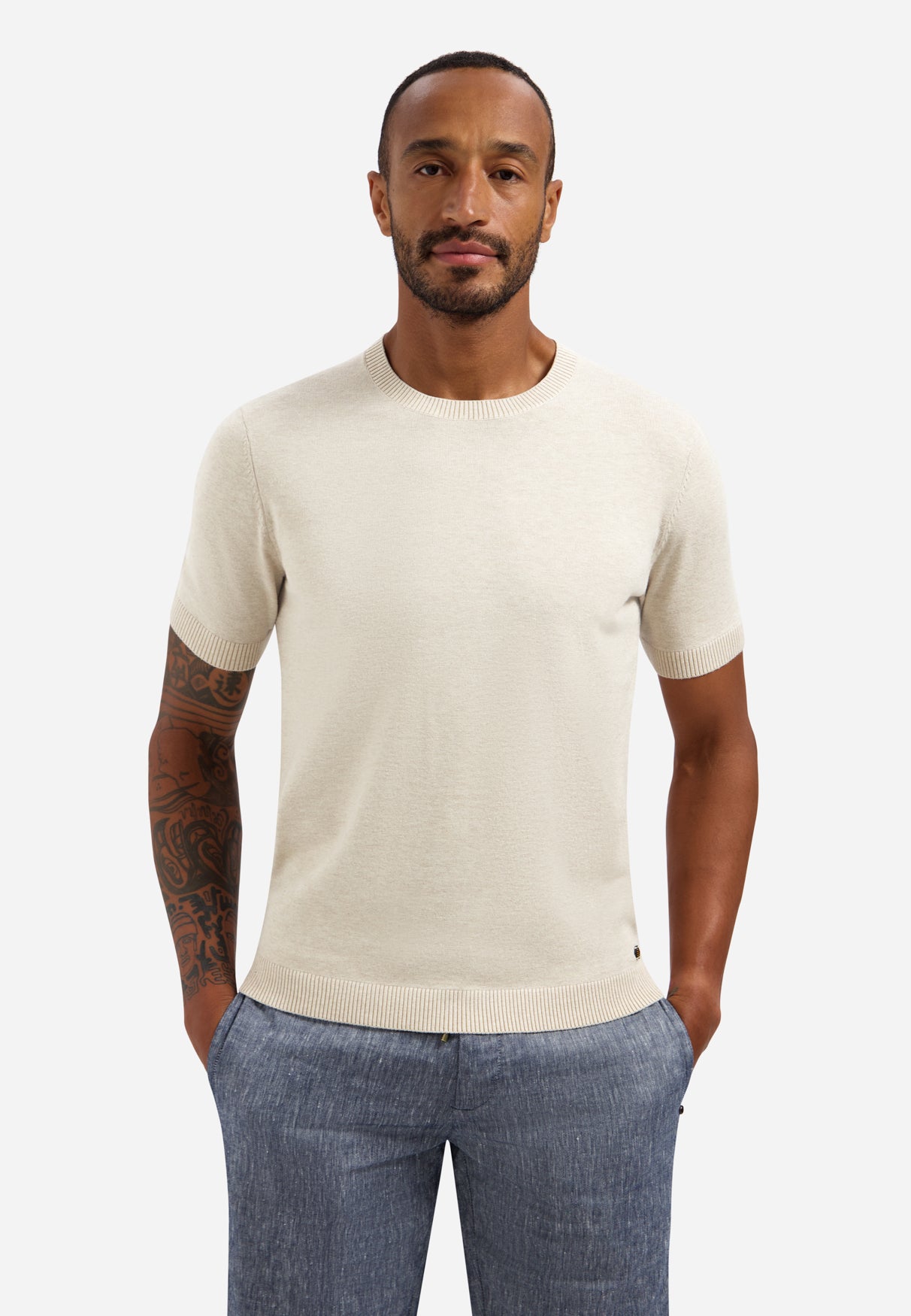 Strick-T-Shirt | Desert