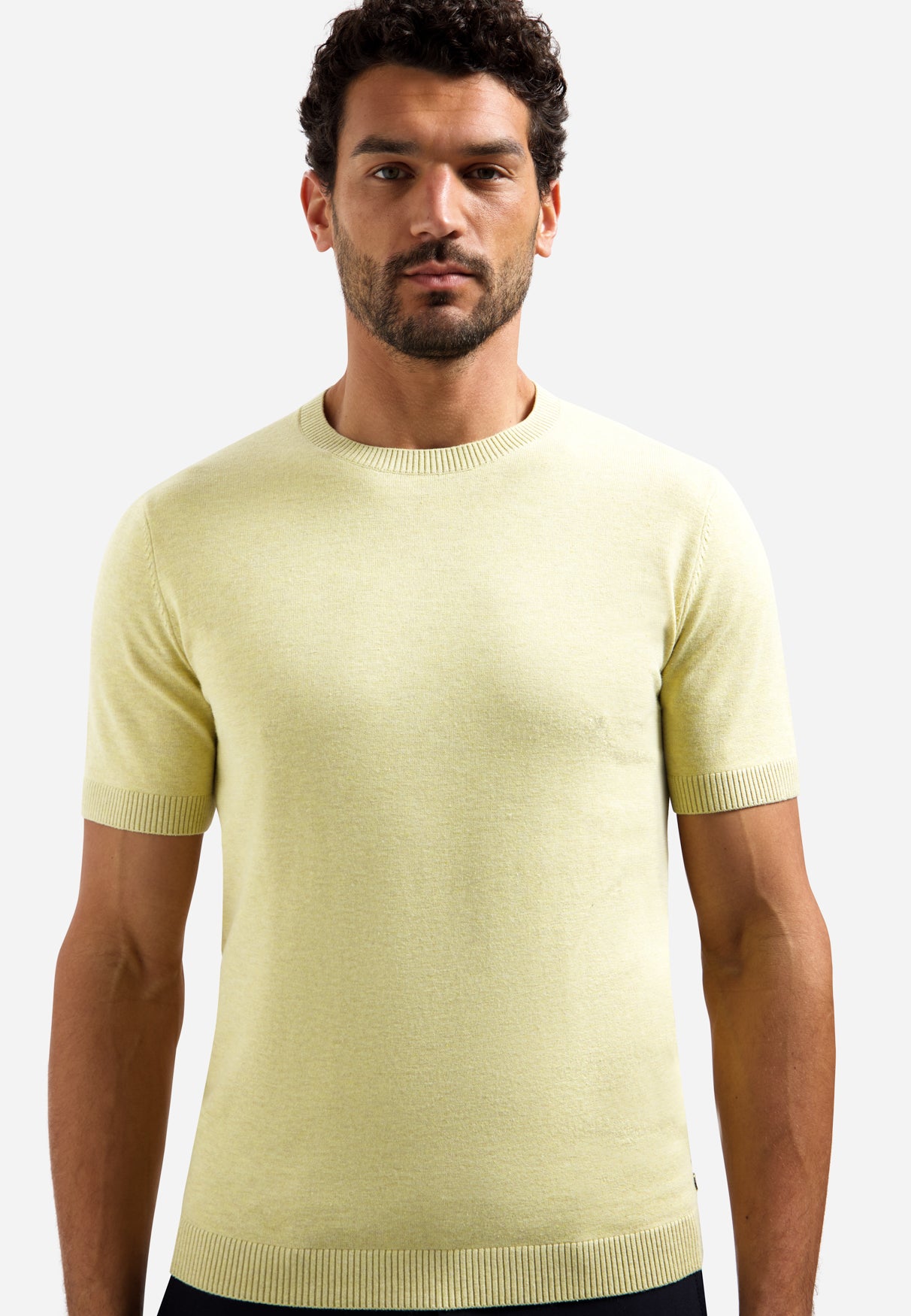 Strick-T-Shirt | Yellow