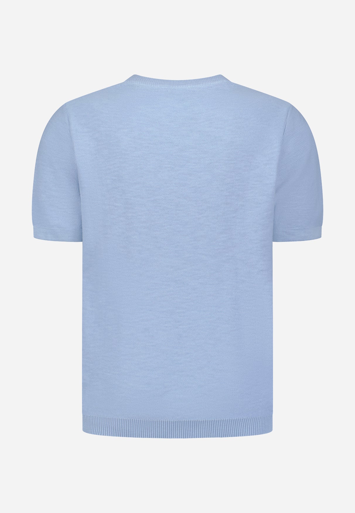 Strick-Slub-T-Shirt | Blue