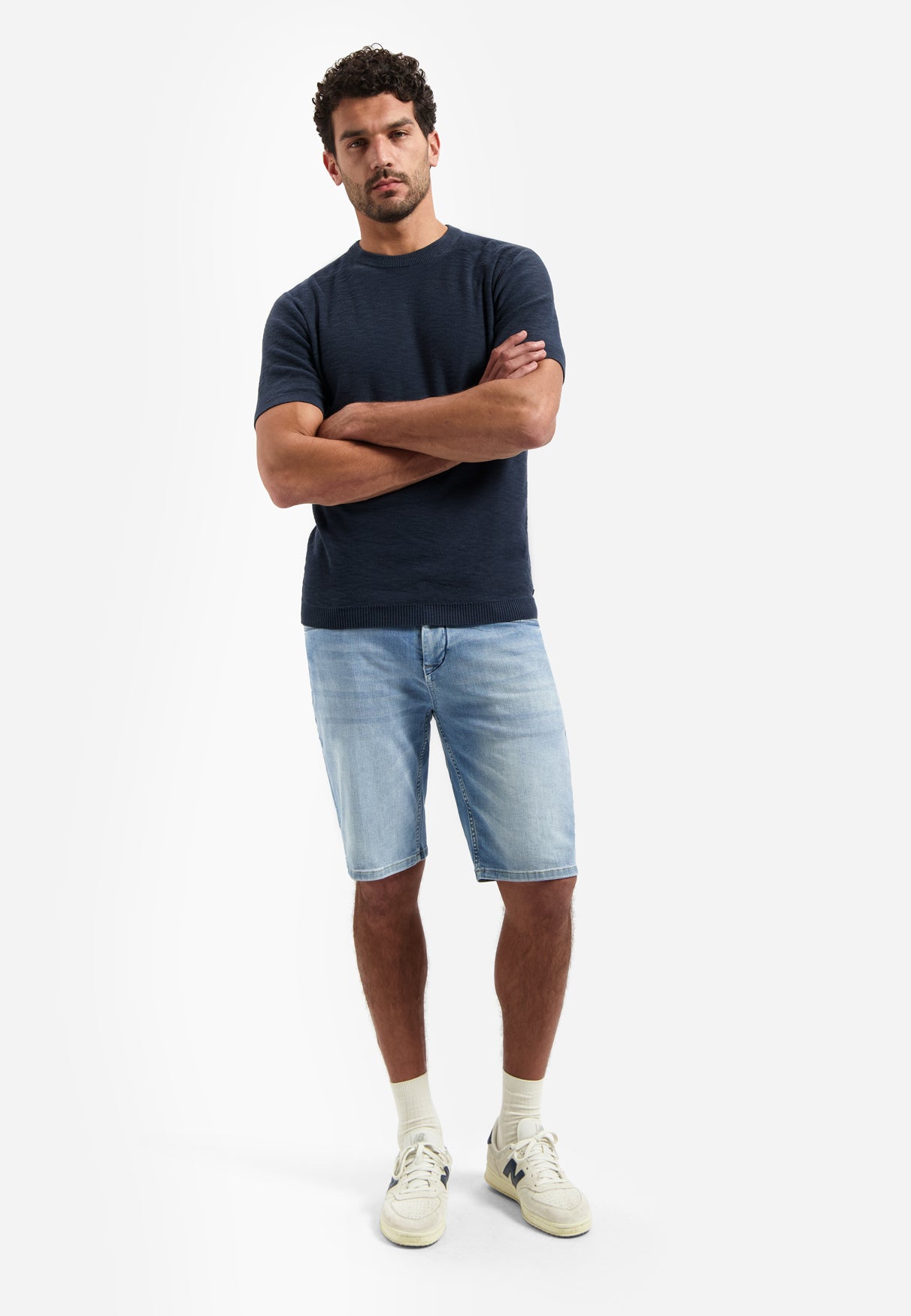 Knitted slub T-shirt | Night