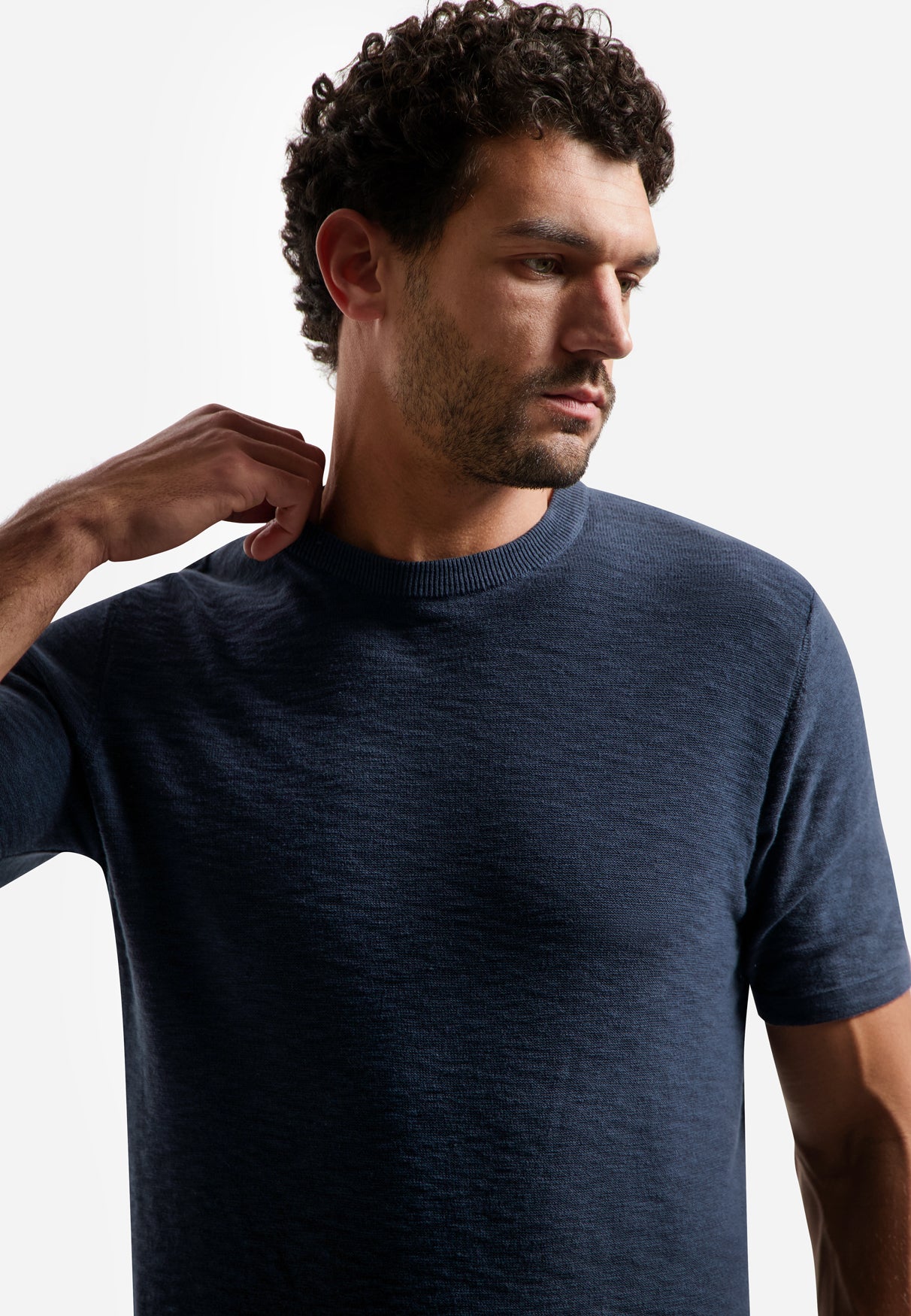 Knitted slub T-shirt | Night