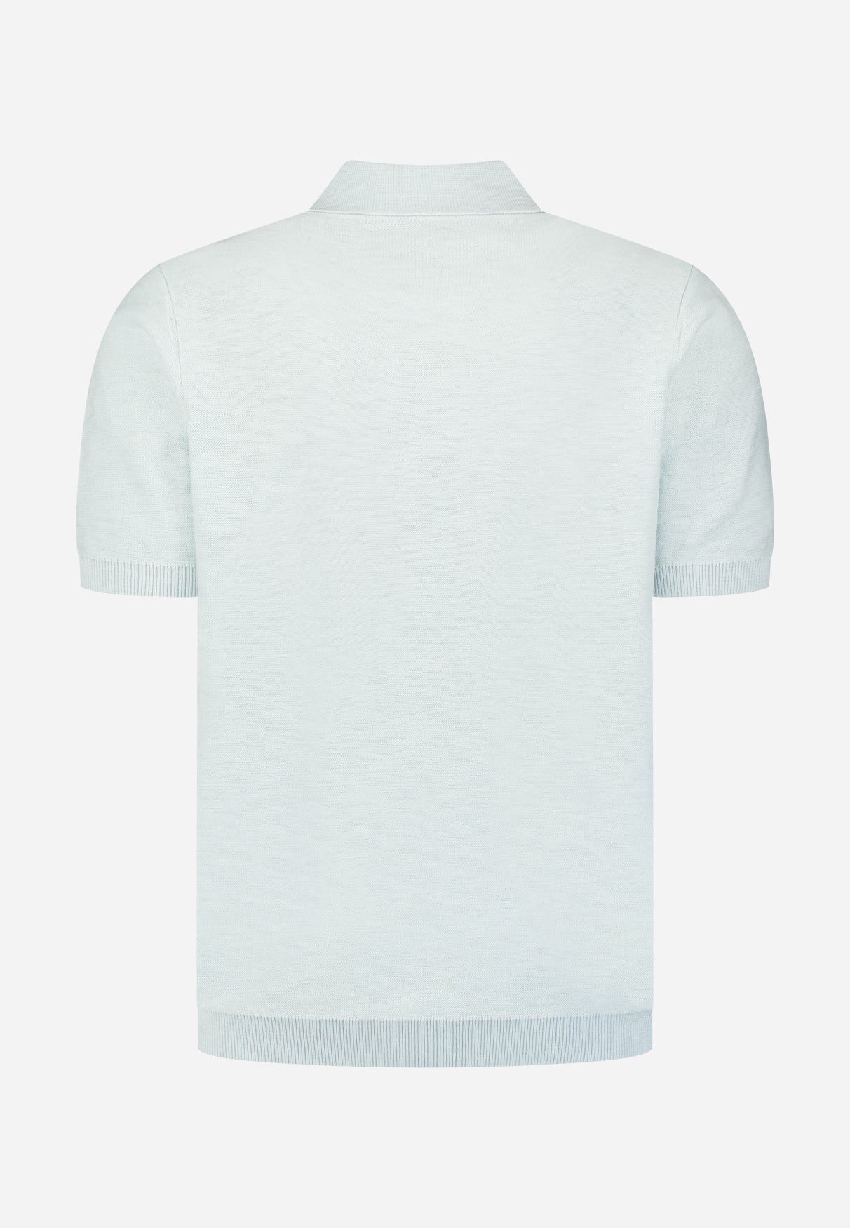 Strick-Slub-Poloshirt mit Knöpfen | Sky