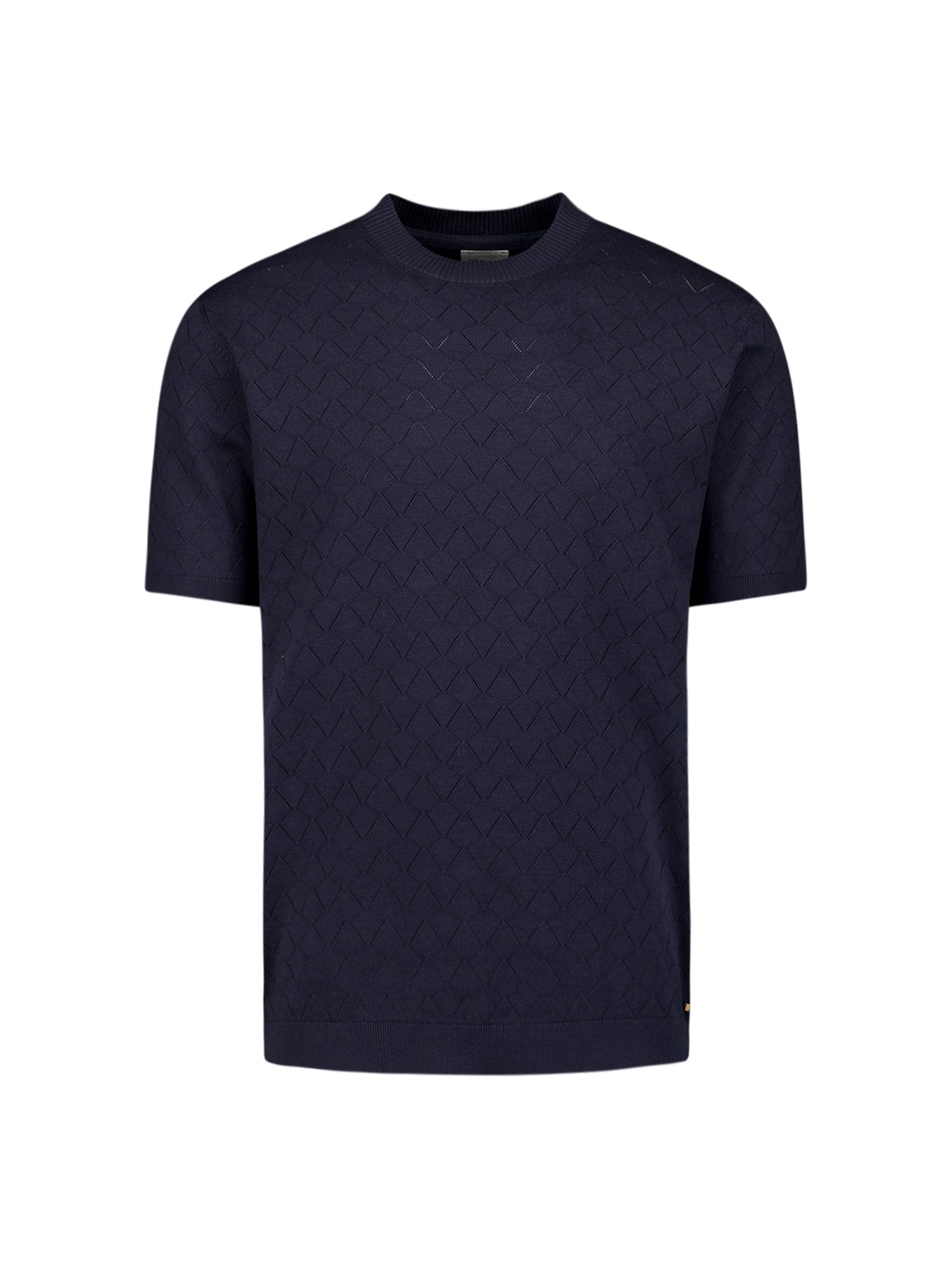 Knitted textured T-shirt | Night