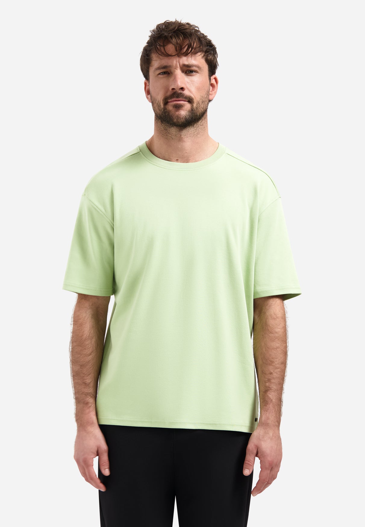 Interlock-T-Shirt mit Rundhalsausschnitt | Green