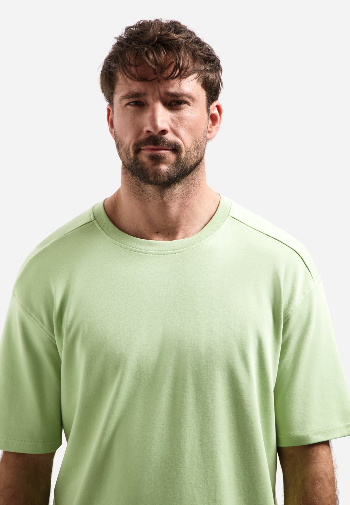 Interlock-T-Shirt mit Rundhalsausschnitt | Green
