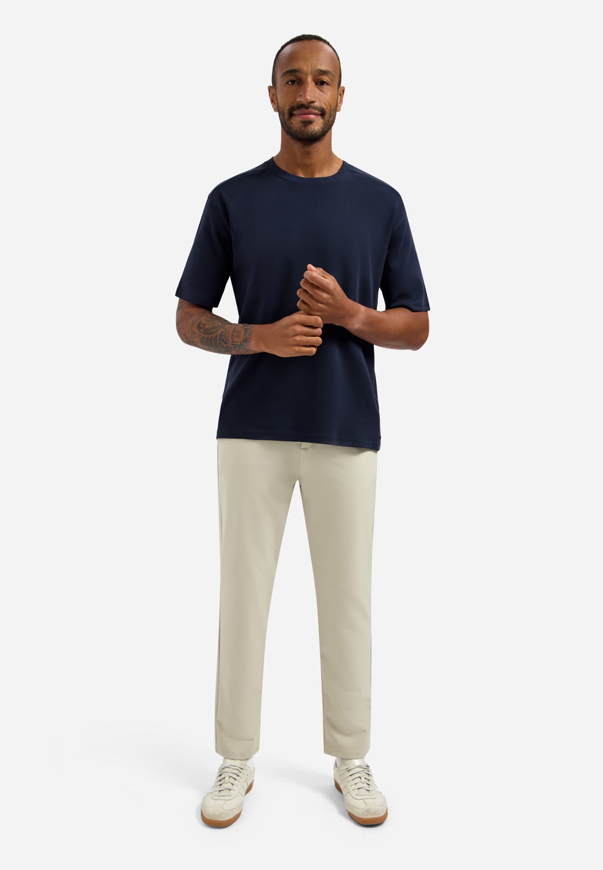 Interlock T-shirt with round neck | Night