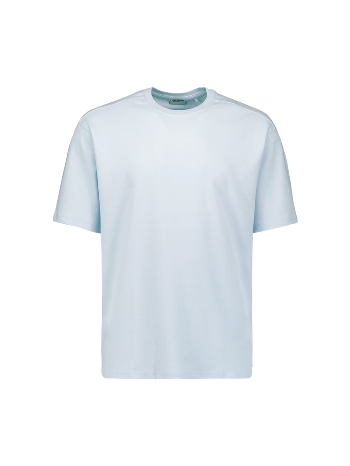 Interlock T-shirt with round neck | Sky
