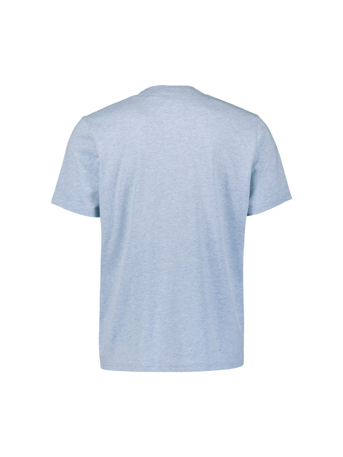 Melange-T-Shirt mit Rundhalsausschnitt. | Blue